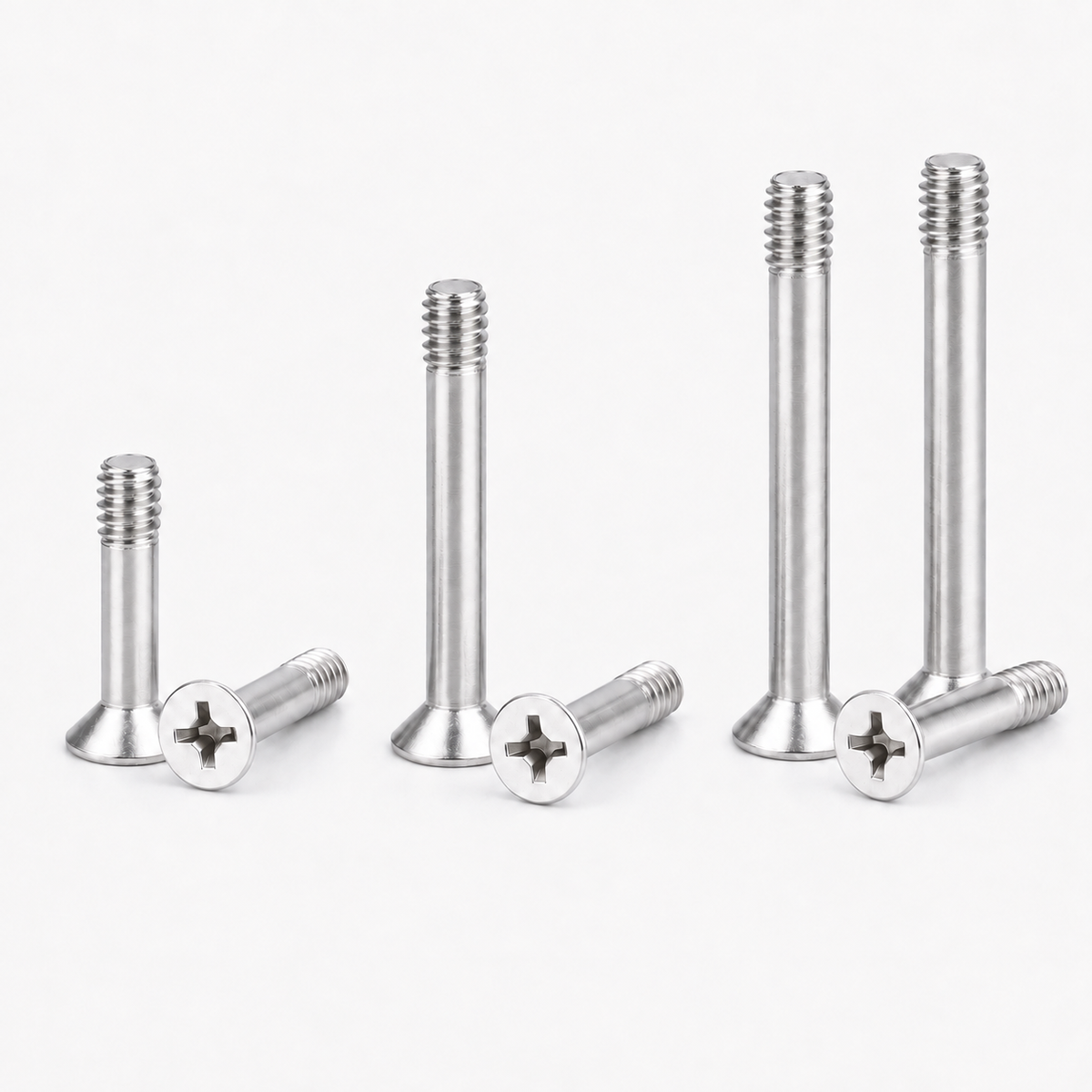 Stainless steel countersunk captive screws