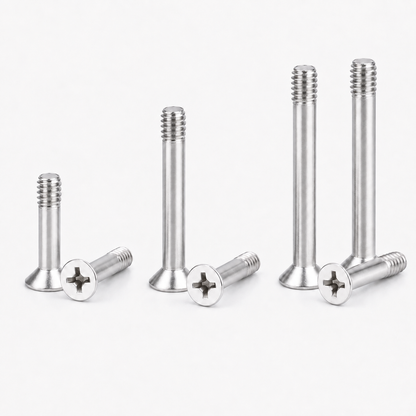 Stainless steel countersunk captive screws