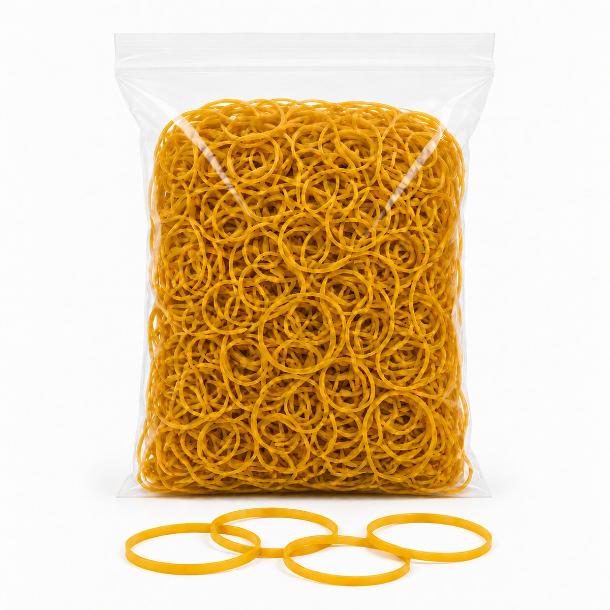 Yellow rubber bands – bulk bag