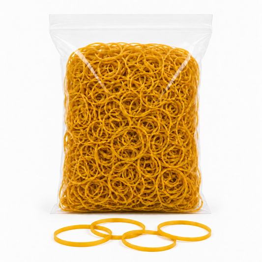 Yellow rubber bands – bulk bag