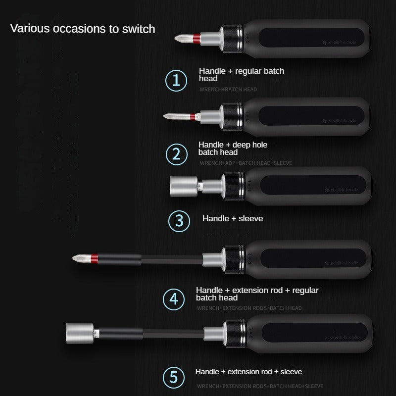 37-in-1 Ratchet and Socket Tool Set – image 5