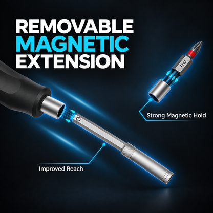 40-in-1 precision screwdriver removable magnetic extension rod