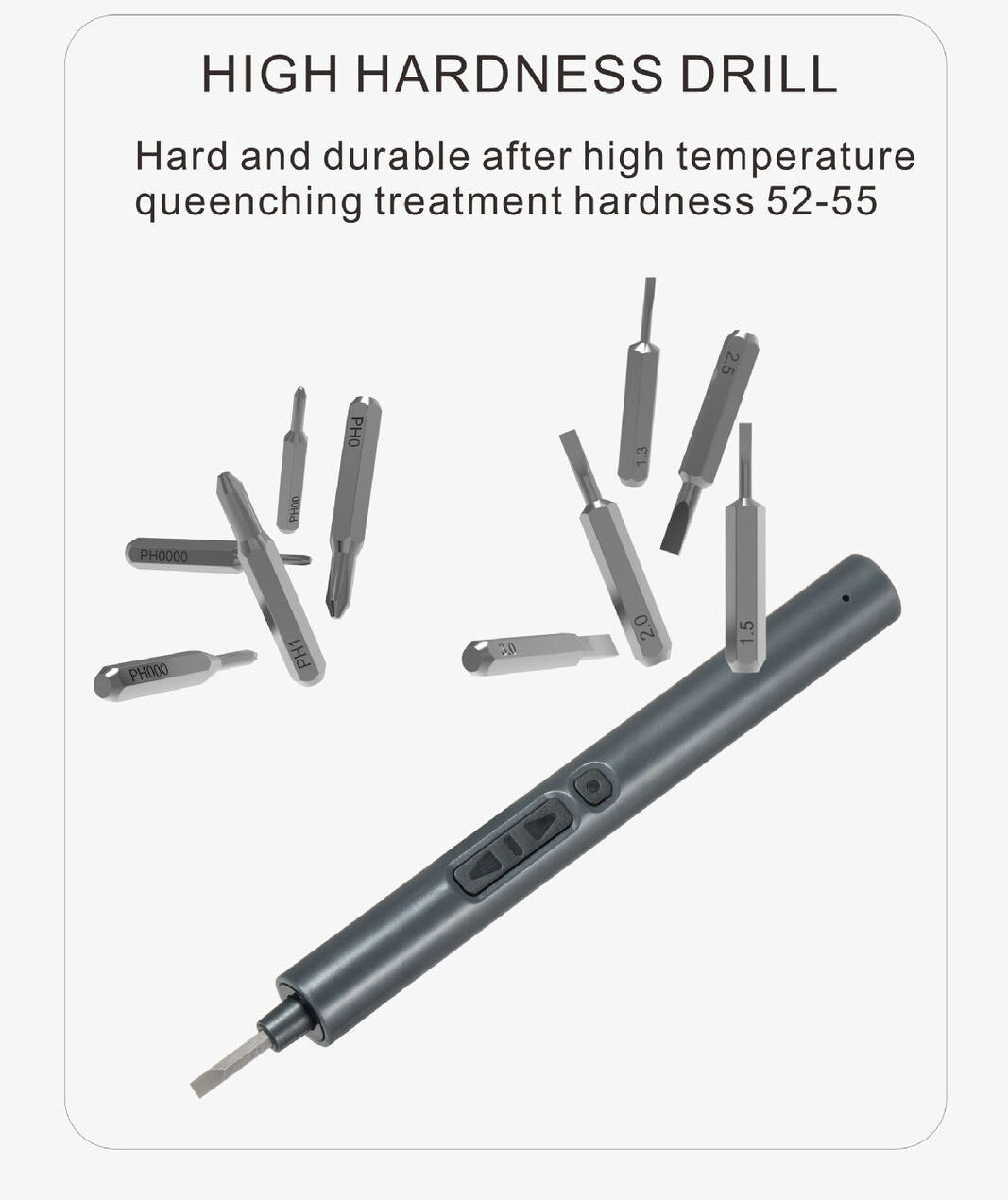 High-hardness precision screwdriver bits