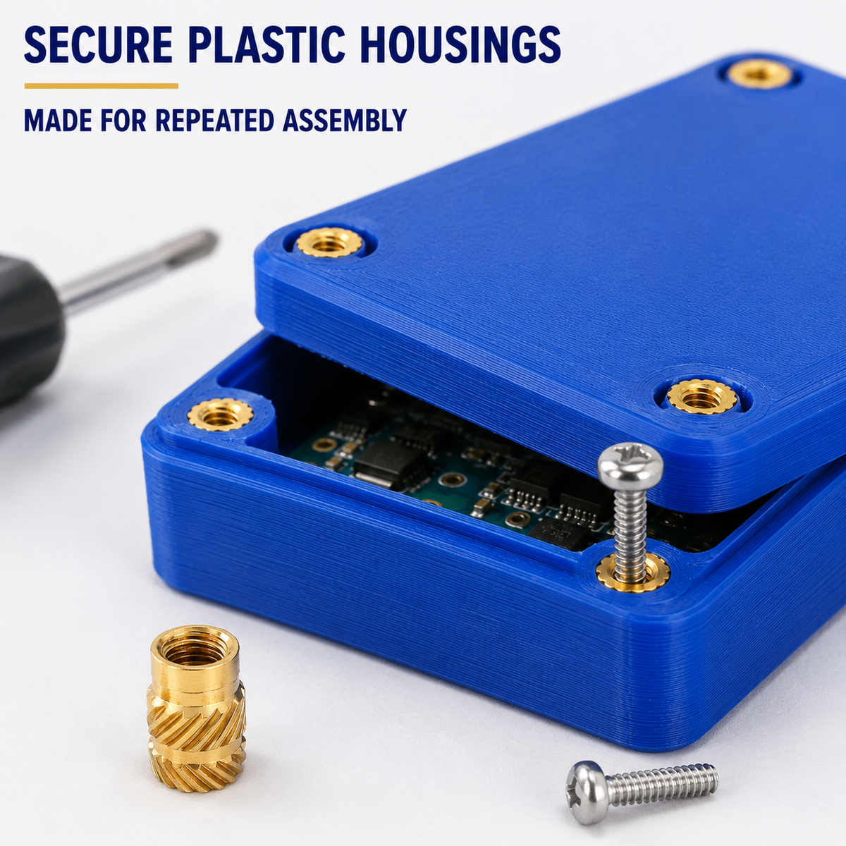 Heat-Set Threaded Inserts – plastic housings