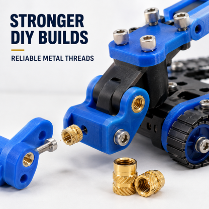 Heat-Set Threaded Inserts – stronger DIY builds