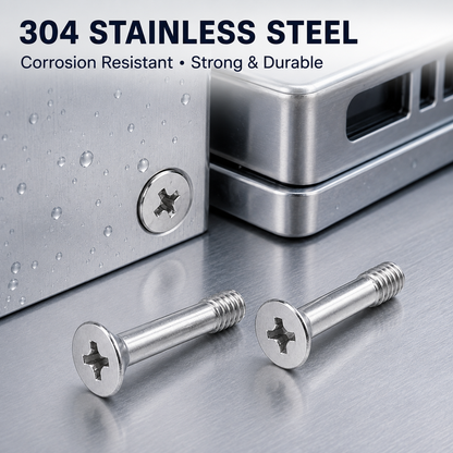 Countersunk Captive Screws – 304 stainless steel