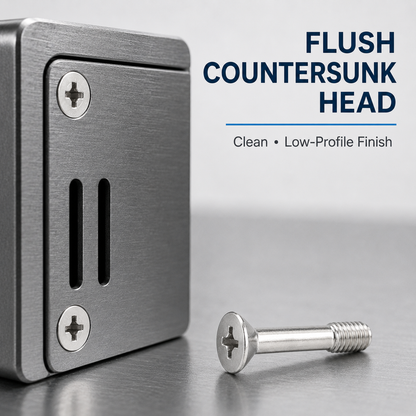 Countersunk Captive Screws – flush countersunk head