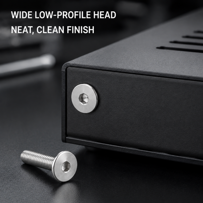 Ultra-Low Profile Hex Socket Screws – low-profile head
