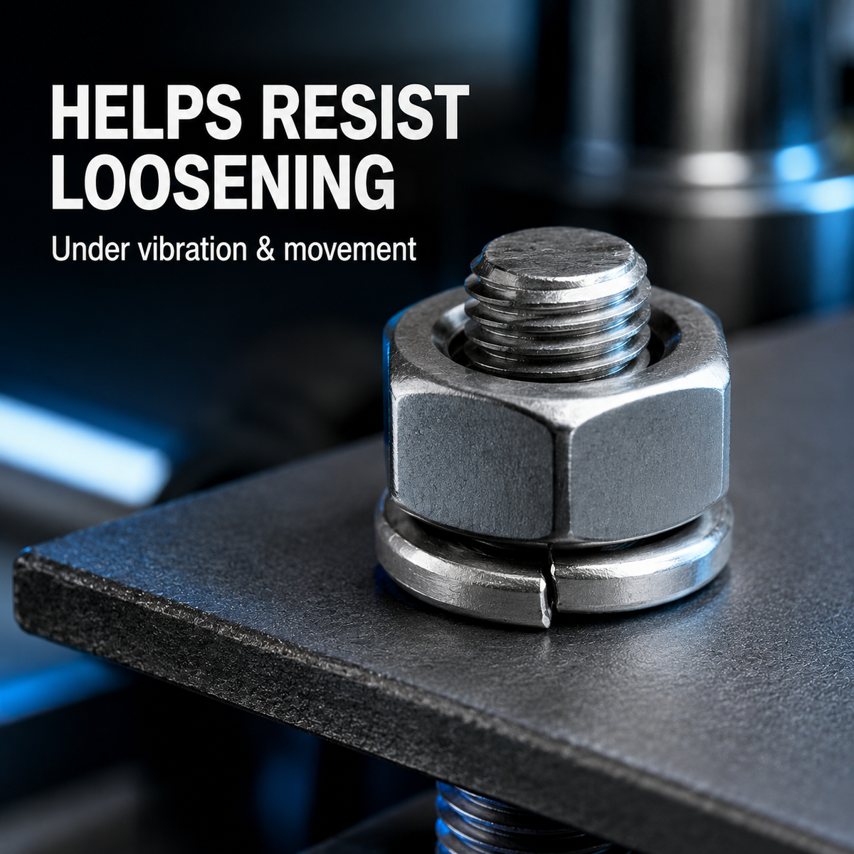 Split Lock Washers – helps resist loosening