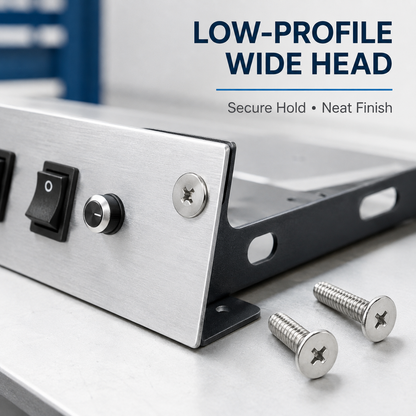 Phillips Truss Head Machine Screws – low-profile wide head