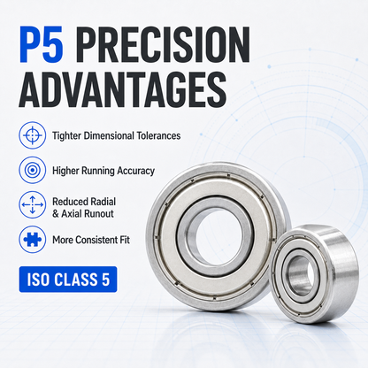 Deep Groove Ball Bearings – P5 precision advantages