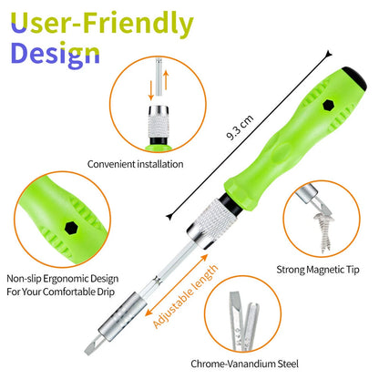Precision Screwdriver Sets – 32-in-1 Green and Blue – image 1