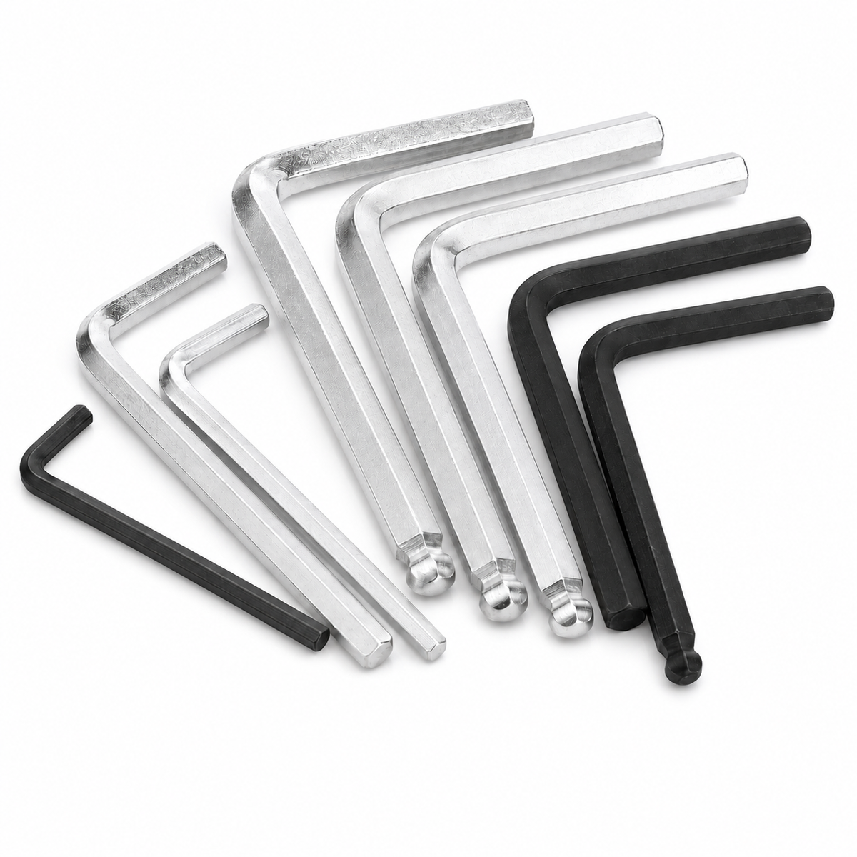 S2 steel L-shaped hex keys